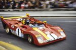 17 Mayıs 1972, Belçika Spa-Francorchamps Pisti: Jacky Ickx ve Clay Regazzoni, Ferrari SpA SEFAC adına Ferrari 312 PB ile Spa 1000 km yarışında mücadele ederken. (Fotoğraf: Rainer Schlegelmilch)