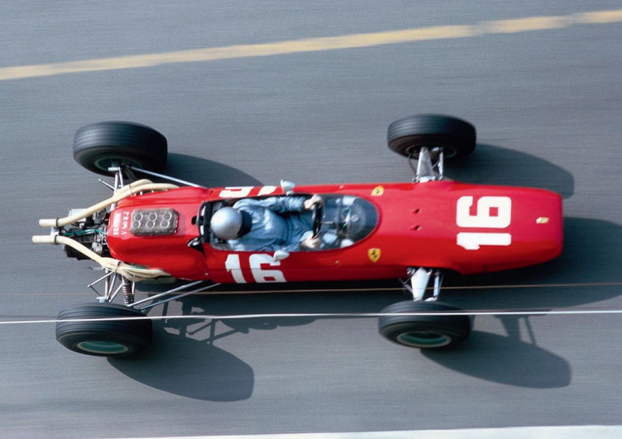 John Surtees 1964 Monako Grand Prix'si Ferrari 158