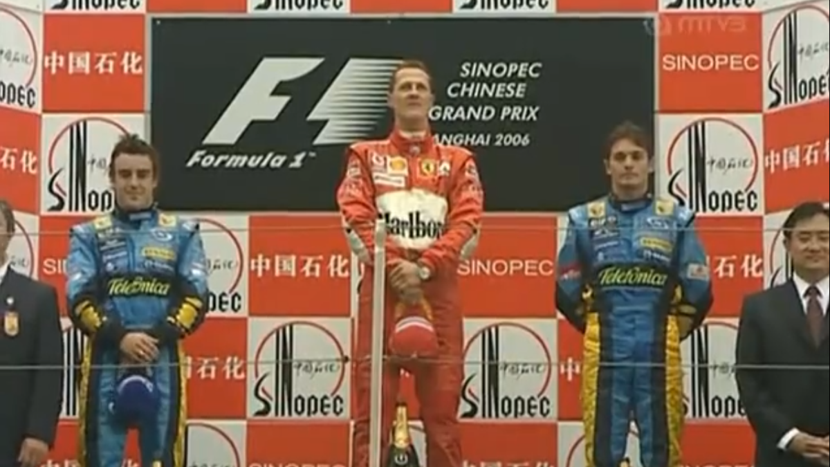 2006 Çin GP Schumacher'in son galibiyeti