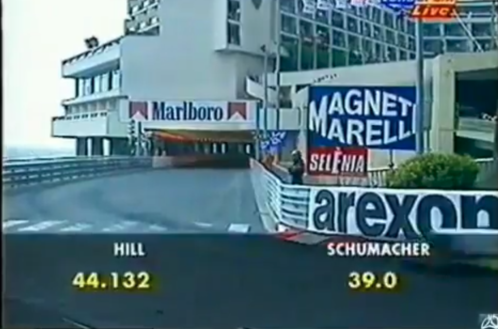 Michael Schumacher 1996 Monako Grand Prix'sinde muhteşeme turla pole kazandı