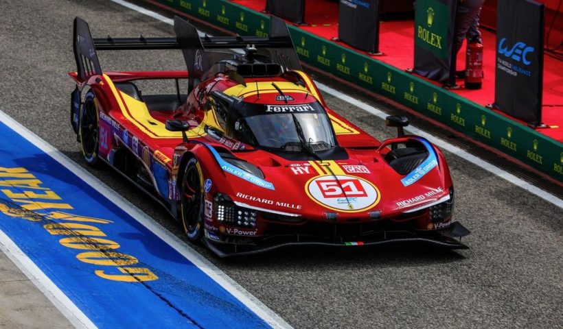 2025 WEC Ferrari 499P aracı