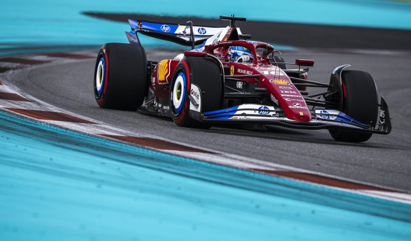 Charles Leclerc Miami GP sıralama turları pistte