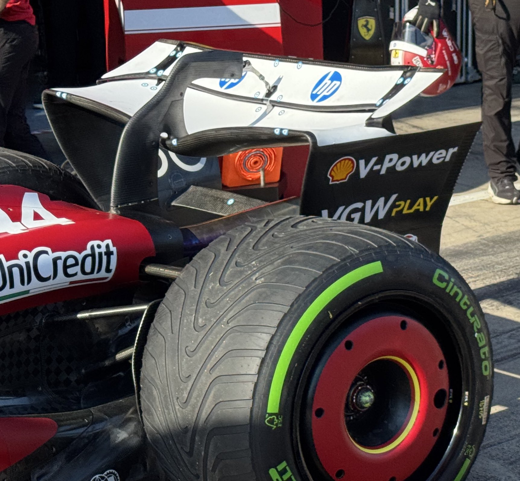 Ferrari SF25 arka kanat ve arka taraf, Imola GP