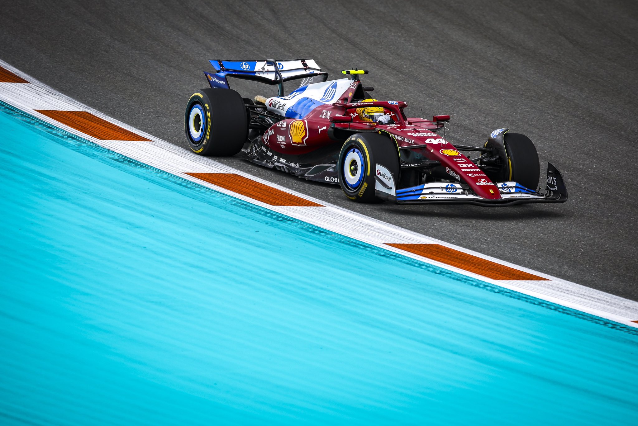 Ferrari, Lewis Hamilton 2025 Miami Grand Prix FP1 SF25
