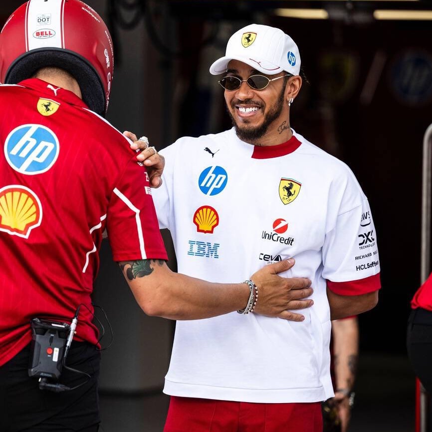 Lewis Hamilton 2025 Miami Grand Prix padok