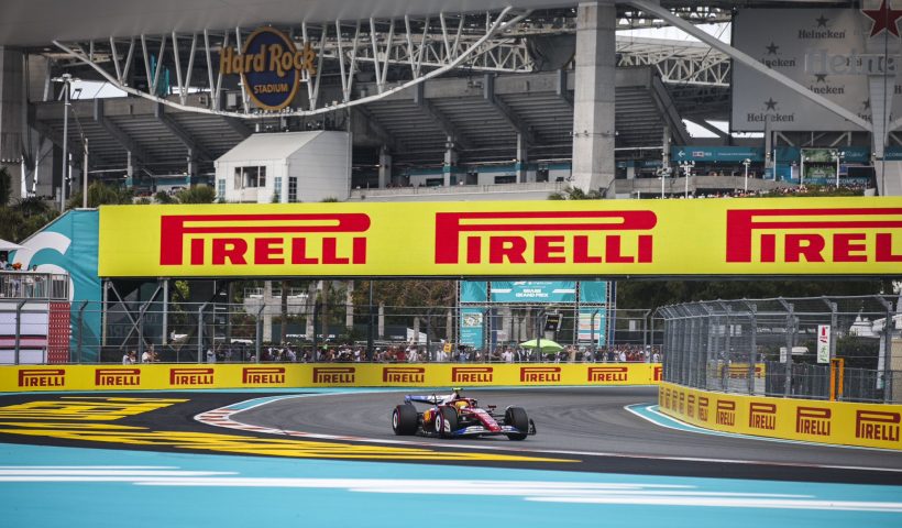 Lewis Hamilton Miami GP sıralama turları pistte