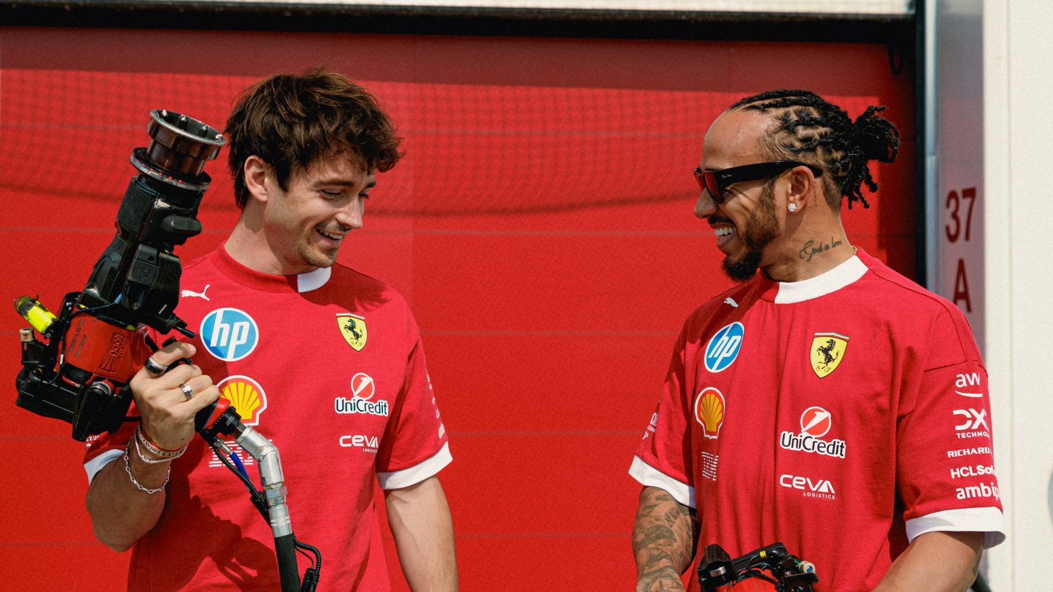 Charles Leclerc ve Lewis Hamilton 2025 Ferrari Kanada GP